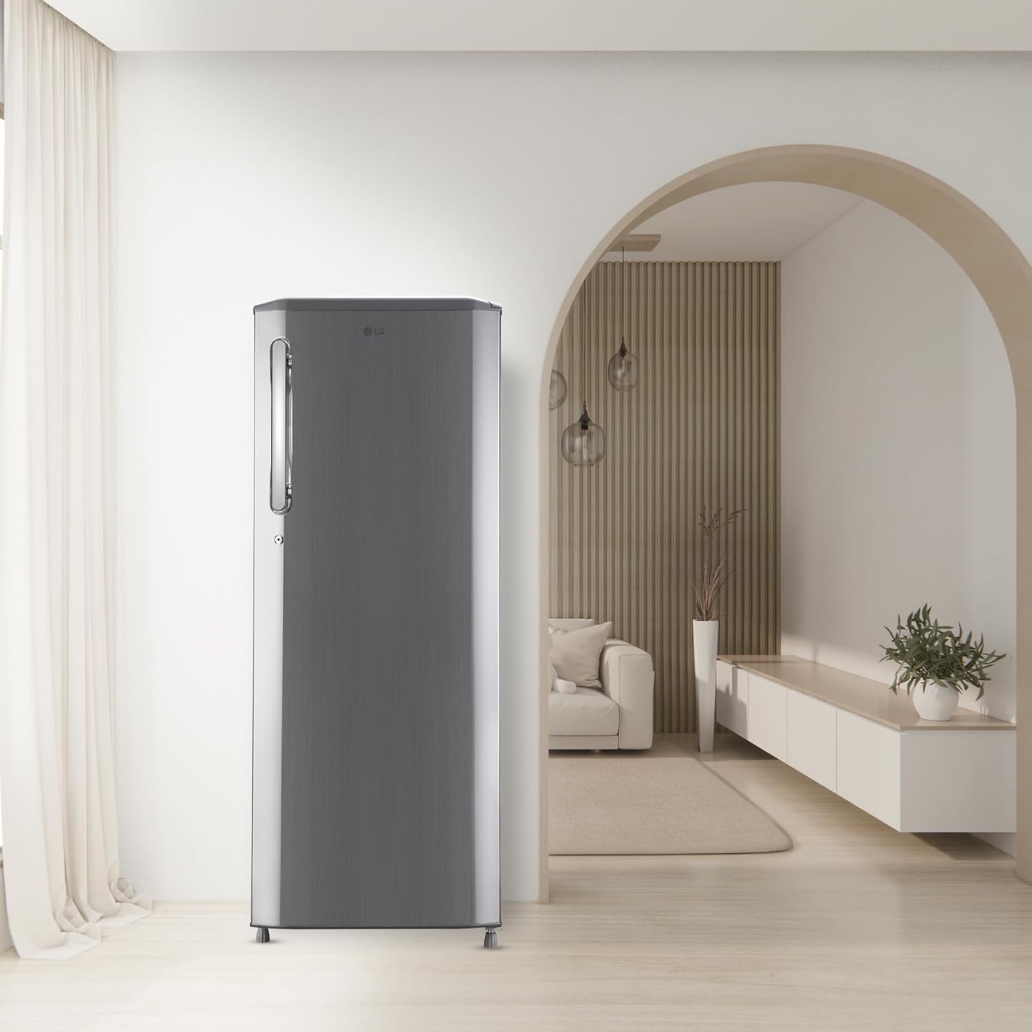 LG 261 L, 3 Star, Smart Inverter Compressor, Direct Cool Single Door Refrigerator (GL-B281BPZX, Shiny Steel, Fast Ice Making & Moist 'N' Fresh for Longer Freshness) Visit the LG Store